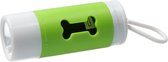 Honden Poepzakjes Dispenser met LED Zaklamp 20 zakjes Groen