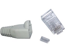 Connecteurs réseau Cat6 UTP avec démarrage et insert - 100 pcs