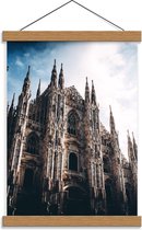 Schoolplaat – Kathedraal - 30x40cm Foto op Textielposter (Wanddecoratie op Schoolplaat)