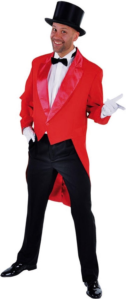 Magic Design Slipjas Cabaret Heren Polyester Rood Maat L