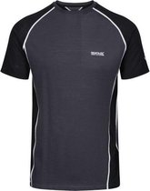 Tornell II Active t-shirt met vochtregulatie van Regatta voor Heren, T-shirt, Grijs Zwart