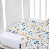 Bubaba 2-delige dekbedovertrek - aankleding voor 60x120 ledikant - Auto's & Bussen