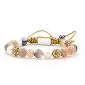 KARMA armband 85329 Spiral Warm Breeze M (gold crystal)