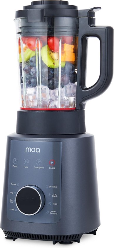 MOA Power Blender - Soepmaker - 1200 Watt - Blender & Soupmaker in 1 - Blenden & Verwarmen - PB912