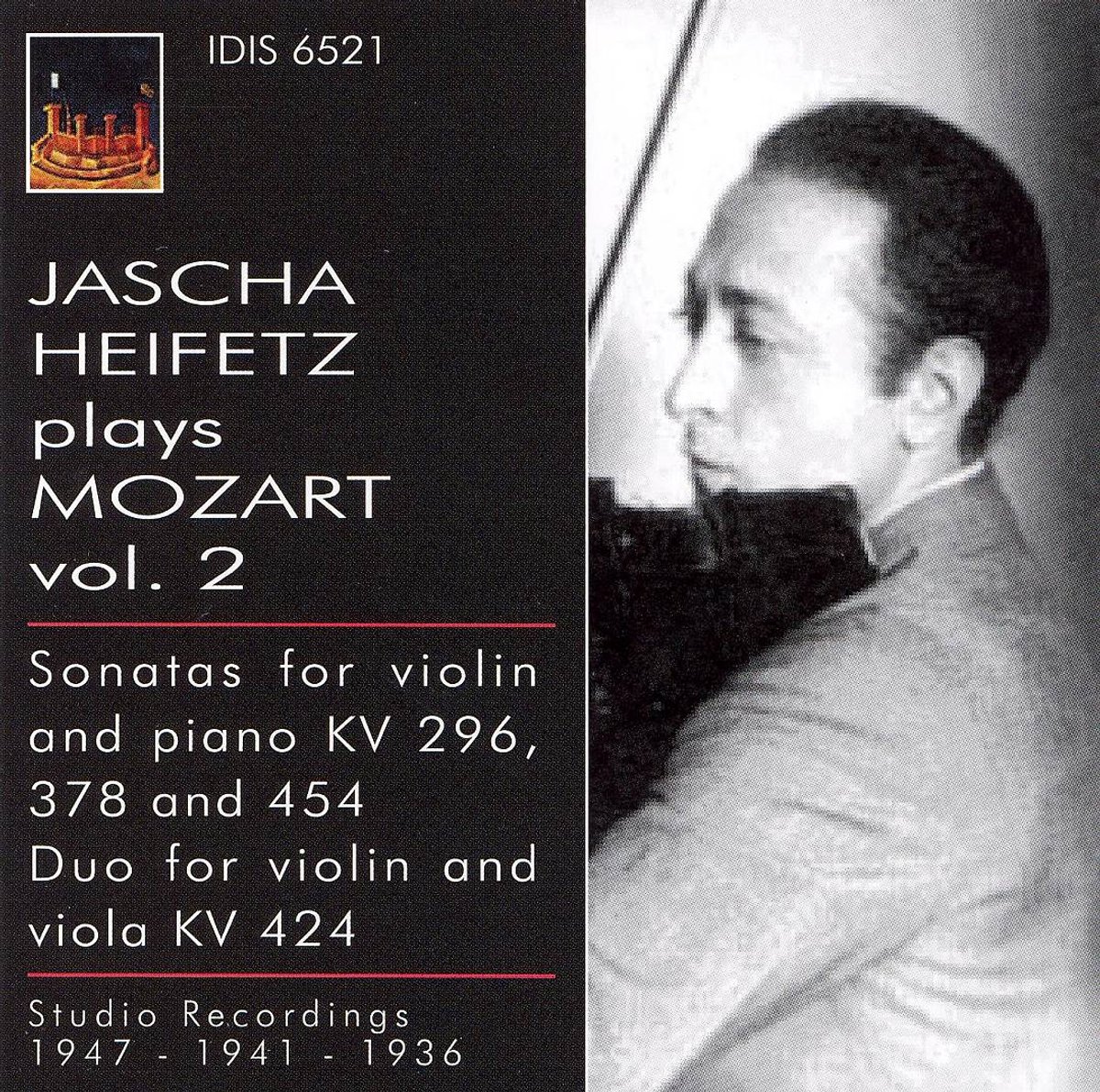 Jascha Heifetz Plays Mozart - Vol.