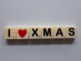 Paperdreams - Letterkaarsjes - I ❤XMAS - I LOVE XMAS - Kerstdecoratie