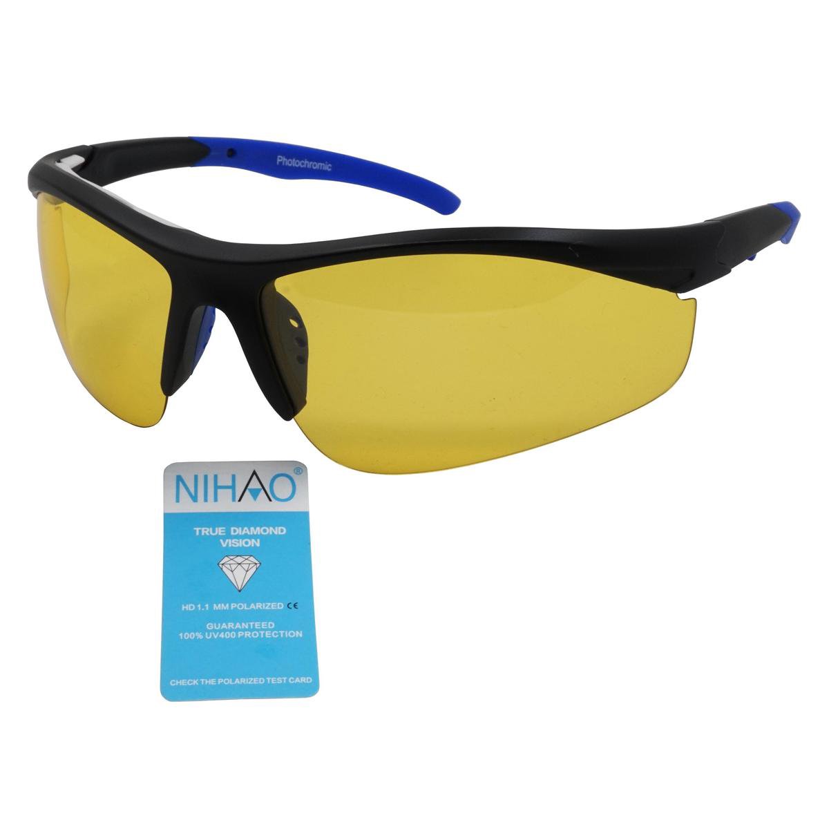 Nihao Optical Fotochromatisch gele lens veranderd op tint door middel van de sterkte zon.