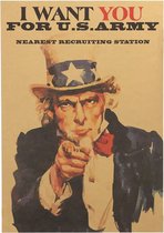 Uncle Sam Iconische Recruitment Poster Vintage Poster 51x36cm