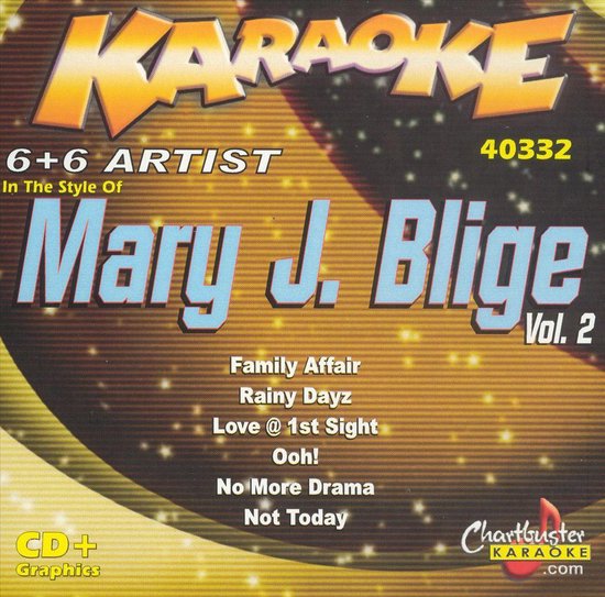 Mary J Blige, Vol. 2, Karaoke CD (album) Muziek