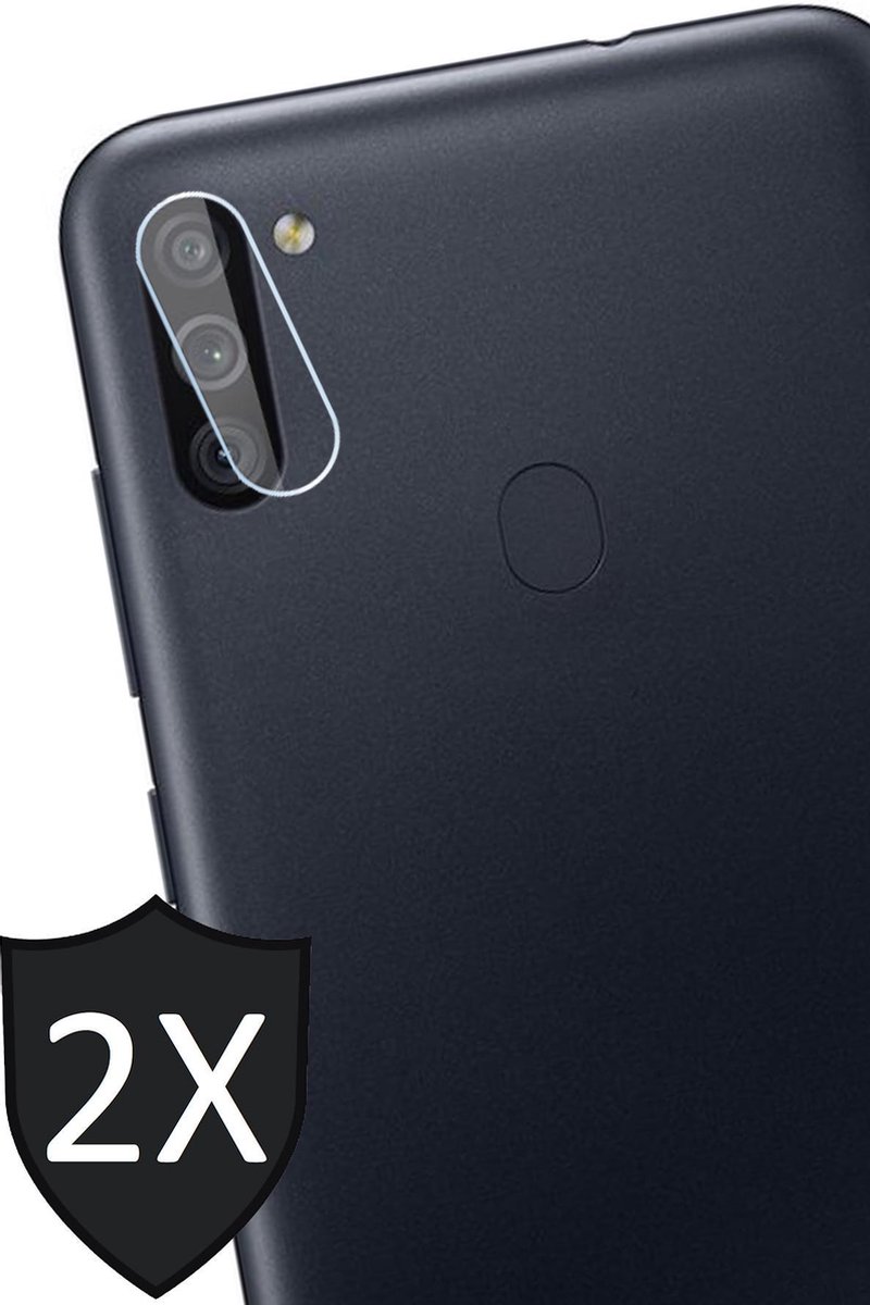 Screenprotector geschikt voor Samsung M11 - 2x Camera Lens Screen Protector Glas