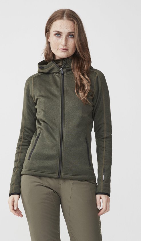 Tenson - Fleece Vest Dames - Naexi - Khaki - Maat 38 | bol.com