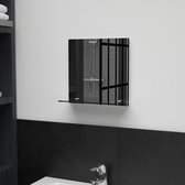 Wandspiegel 30x30 cm (incl LW 3d klok) - spiegel