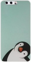 ADEL Siliconen Back Cover Softcase Hoesje Geschikt Voor Huawei P10 - Pinguin