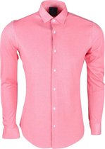 Sette Fratelli Heren Overhemd - Tricot Superstretch - Roze