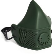 MoD S2 Soft Silicone Mask (Dark Green) - Including 10 Filters - Wash at home - Adjustable Strap