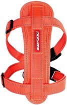 EzyDog Chest Plate - Harnais pour chien - Fusible de ceinture de sécurité inclus - Taille M - Oranje