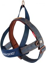 EzyDog Quick Fit Honden Tuigje - Harnas voor Honden - S - Denim