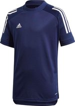 Adidas Condivo 20 - ED9222 - Trainingsshirt - Donkerblauw/Wit - Maat 140