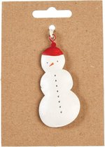 Rex London Noël pendentif bonhomme de neige décoration en métal