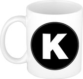 Tasse / tasse avec la lettre K pour faire un naam / mot - tasse à café / tasse à café - tasse de nom