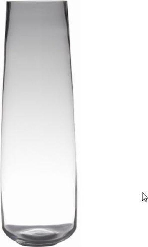 spons Pat Rubber Transparante home-basics grote vaas/vazen van glas 65 x 22 cm -... | bol.com