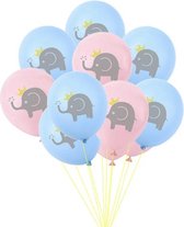 OLIFANTJES-LATEX-10 STUKS-1SET-BALLONNEN