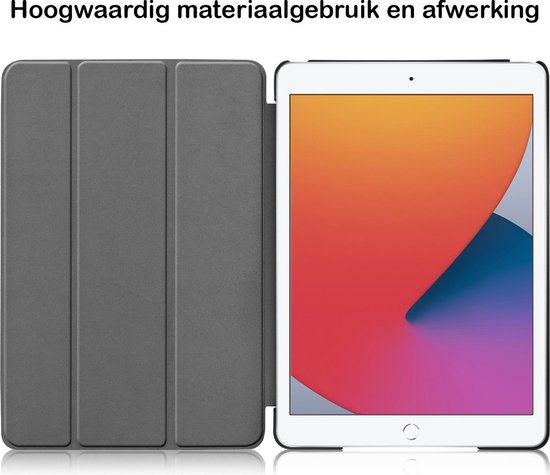 Étui adapté pour iPad 10.2 2020 Cover Book Case Case Luxe à trois volets avec protecteur d'écran - Étui adapté pour iPad 8 Case Bookcase - Papillons