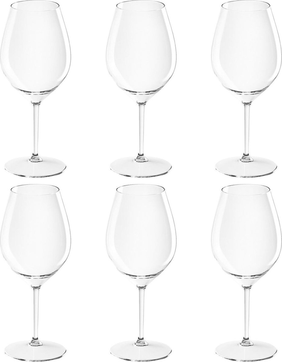 Set van 4 wijnglazen transparant 580 ml - cadeau Spotter