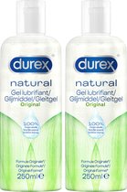 Durex - Glijmiddel - Natural - 250 ml - Grootverpakking x2