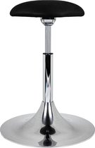 Balergo balanskruk - ergonomische kruk - met trompetvoet, XL gasveer en chroom onderstel