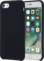 Siliconen, flexibele softcase iPhone 7/8/SE 2020 - zwart