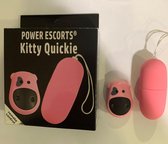 Power Escorts - Kitty Quickie - Remote Egg - trendy Roze - 10 Function - gave CadeauBox - BR165 - ideaal om te geven of te ontvangen - speel alleen of met je partner en laat hem de