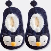 2 Paar - Antislip Sloffen - Sokken - Pinguin - 0-1 jaar