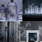 Party Feest Verlichting - Koper Draad - Licht Snoer - Kerst - 10 meter - 100 leds- X- Mas - Ice White -  Ijs Parel Wit - Fairy String Led Light - USB