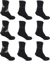 Pierre Cardin - Heren Sokken 9 Paar Casual Sokken - Zwart - Maat 43-46