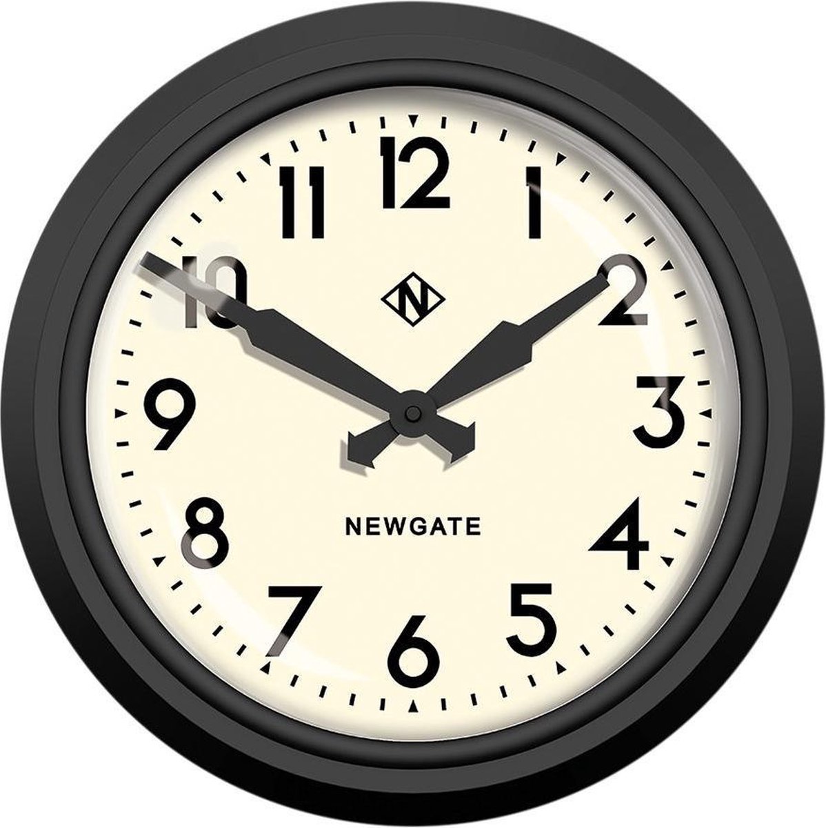 Wandklok the Electric zwart 37cm