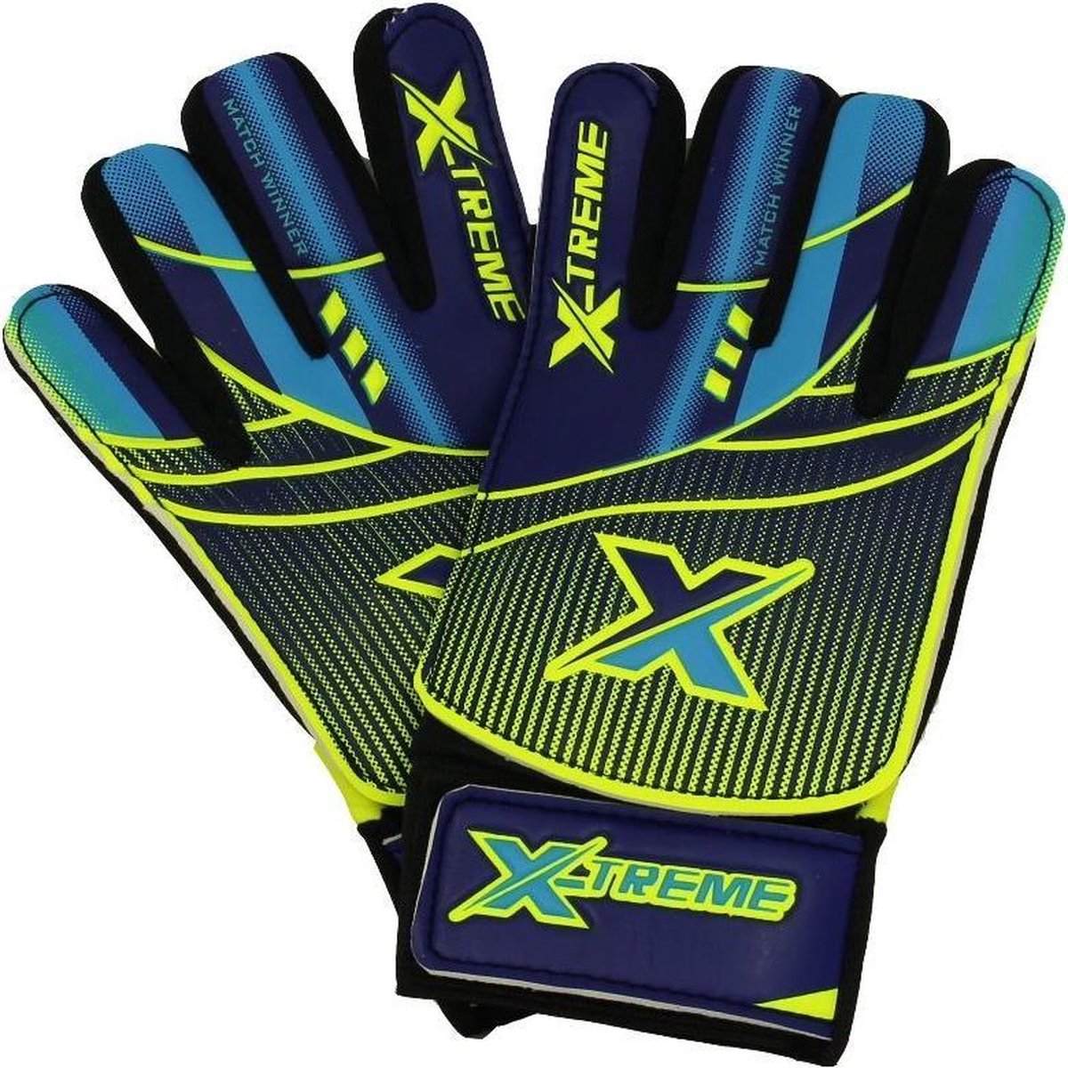 Xtreme keeperhandschoen sz6 -blauw