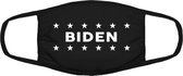 Biden | Vote | America | gezichtsmasker | bescherming | bedrukt | logo | Zwart mondmasker van katoen, uitwasbaar & herbruikbaar. Geschikt voor OV