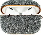 Crystal Fabric shiny glitter case Protector for AirPods AirPods Pro - Zilver