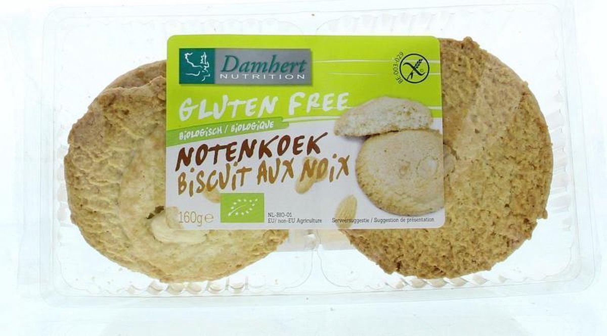 Goedkoopste Damhert Gluten Free Notenkoek 160GR