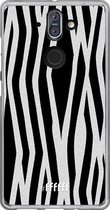 Nokia 8 Sirocco Hoesje Transparant TPU Case - Zebra Print #ffffff
