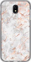 Samsung Galaxy J7 (2017) Hoesje Transparant TPU Case - Peachy Marble #ffffff