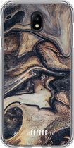 Samsung Galaxy J7 (2017) Hoesje Transparant TPU Case - Wood Marble #ffffff