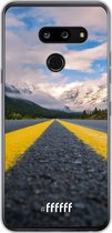 LG G8 ThinQ Hoesje Transparant TPU Case - Road Ahead #ffffff