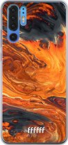 Huawei P30 Pro Hoesje Transparant TPU Case - Magma River #ffffff