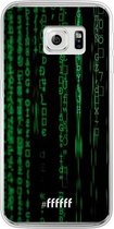 Samsung Galaxy S6 Edge Hoesje Transparant TPU Case - Hacking The Matrix #ffffff