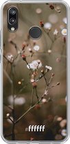 Huawei P20 Lite (2018) Hoesje Transparant TPU Case - Flower Buds #ffffff