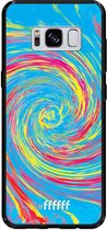Samsung Galaxy S8 Hoesje TPU Case - Swirl Tie Dye #ffffff