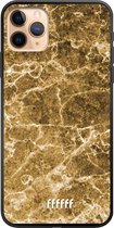 iPhone 11 Pro Max Hoesje TPU Case - Gold Marble #ffffff