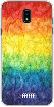 Samsung Galaxy J7 (2018) Hoesje Transparant TPU Case - Rainbow Veins #ffffff